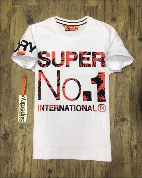 Superdry t-shirt with Super International logo-White - Obeezi.com