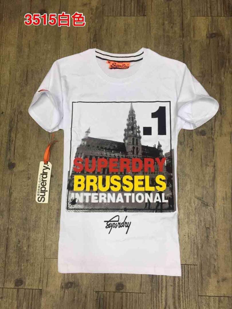Superdry White Box Photo City Brussels T-shirt for Men-White - Obeezi.com