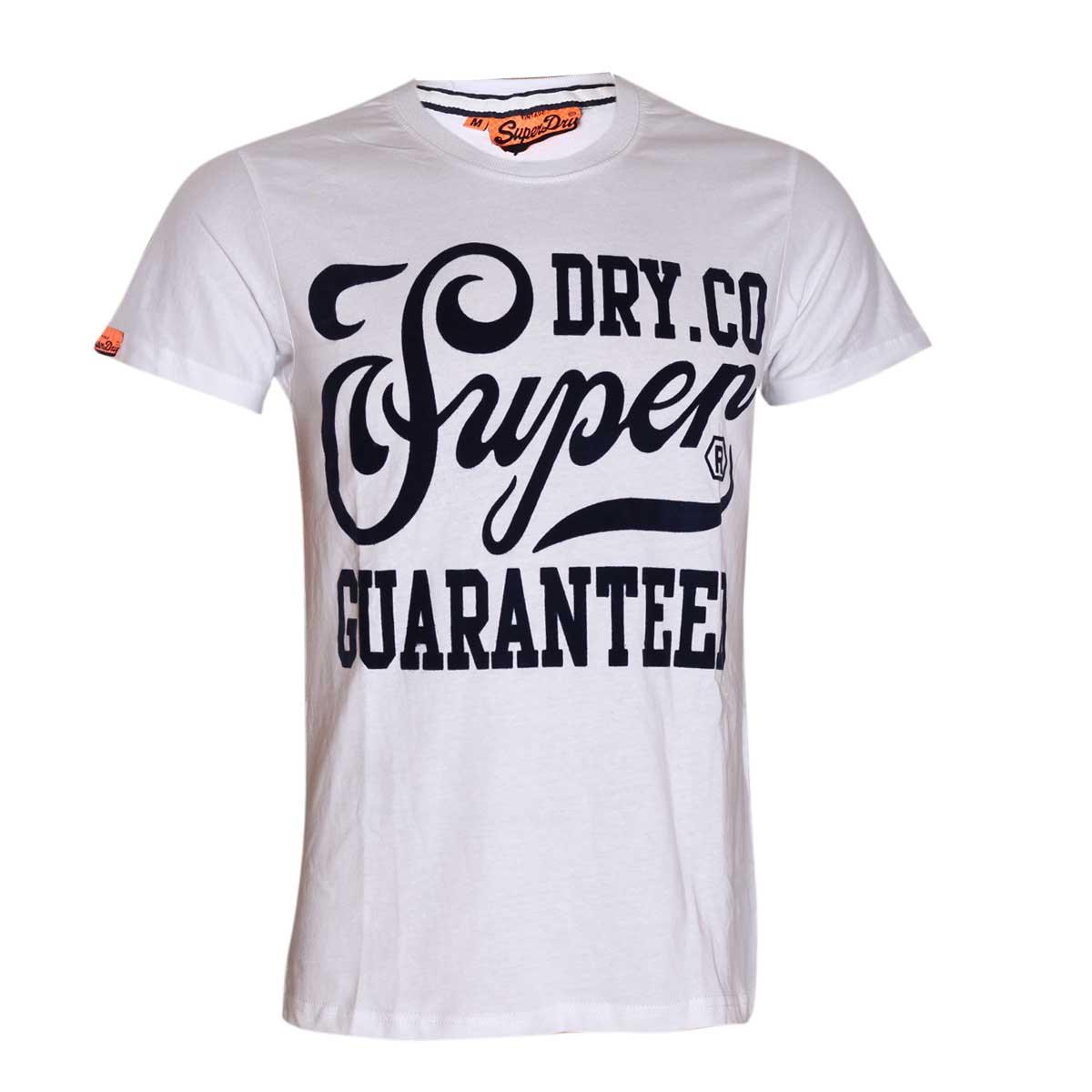Superdry White Graphic Regular Fit Round Neck T-Shirt - Obeezi.com