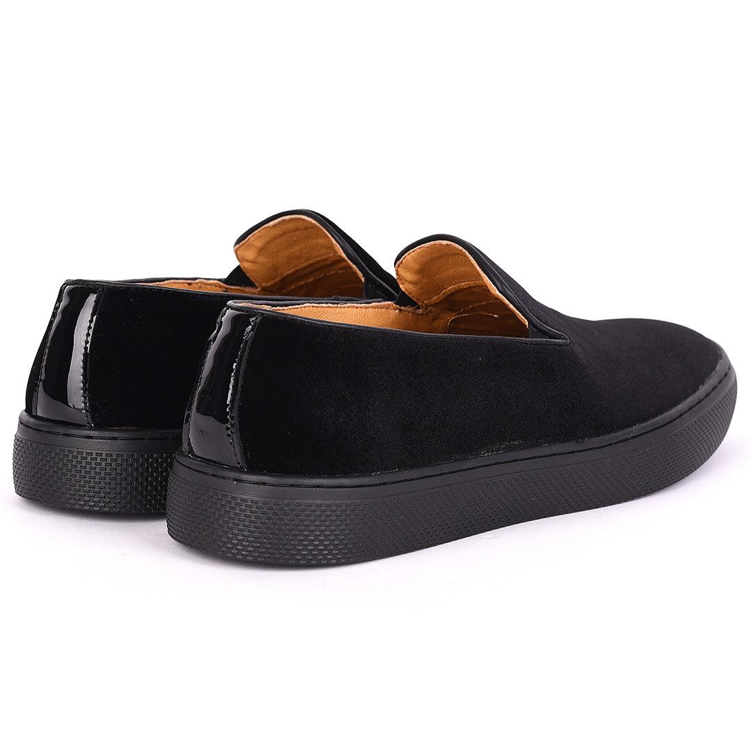 Terry Taylors Black Full Suede Men's Sneaker Shoe - Obeezi.com