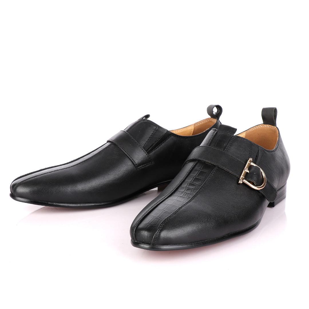 Terry Taylors Black Side Buckle Formal Shoe - Obeezi.com