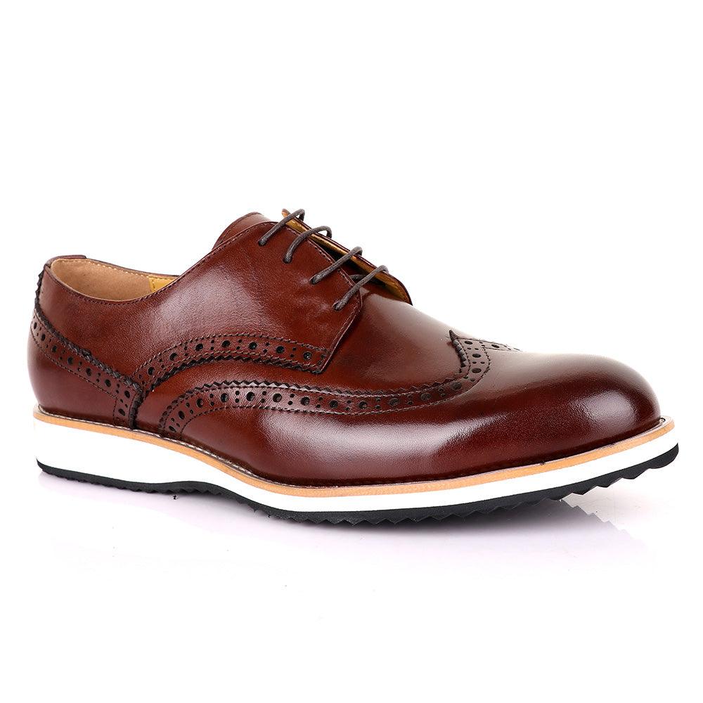 Terry Taylors Classic Oxford Brown Leather shoe - Obeezi.com