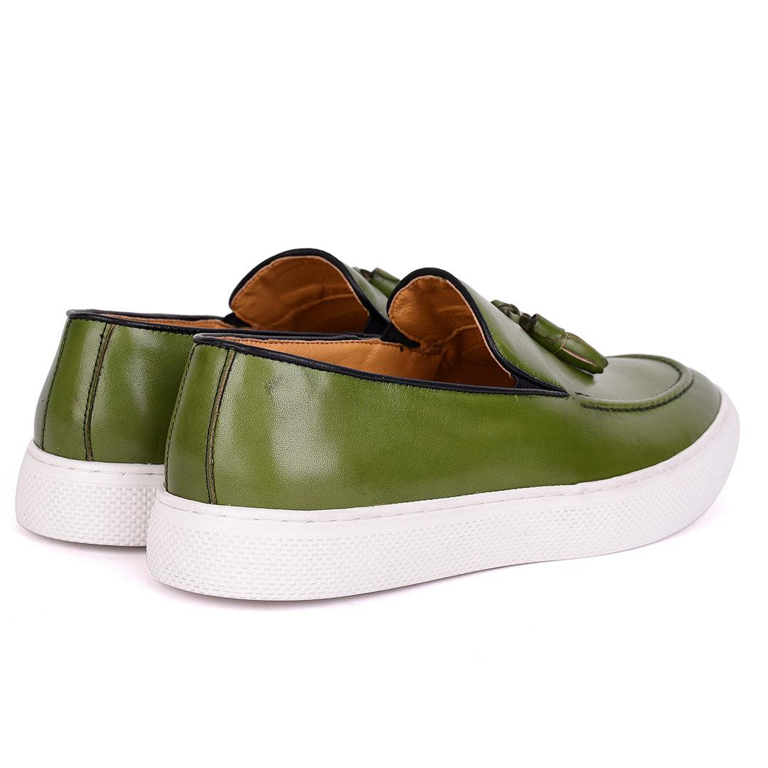 Terry Taylors Classic Tassel Designed Men's Sneaker Shoe- Green - Obeezi.com