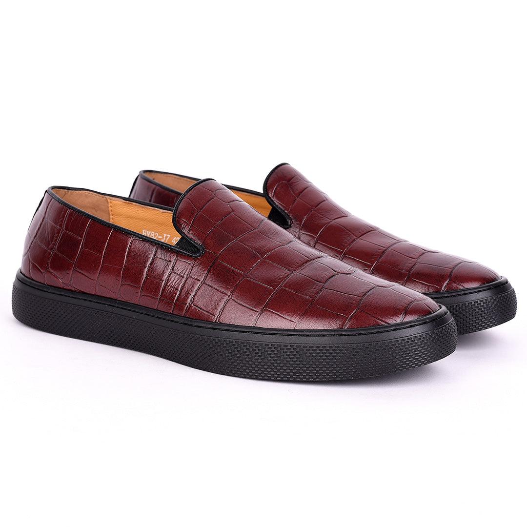 Terry Taylors Crocodile Leather Men's Sneaker Shoe - Obeezi.com