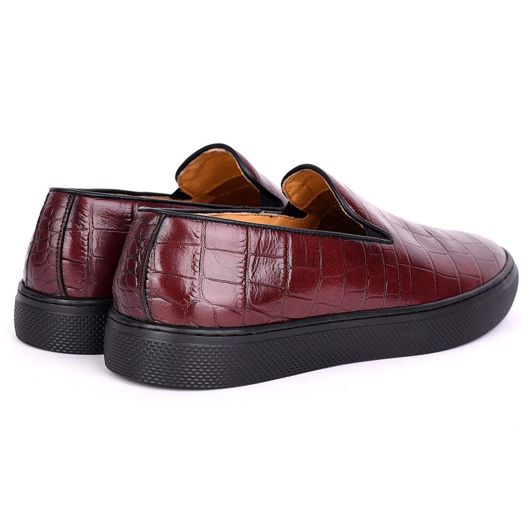 Terry Taylors Crocodile Leather Men's Sneaker Shoe - Obeezi.com