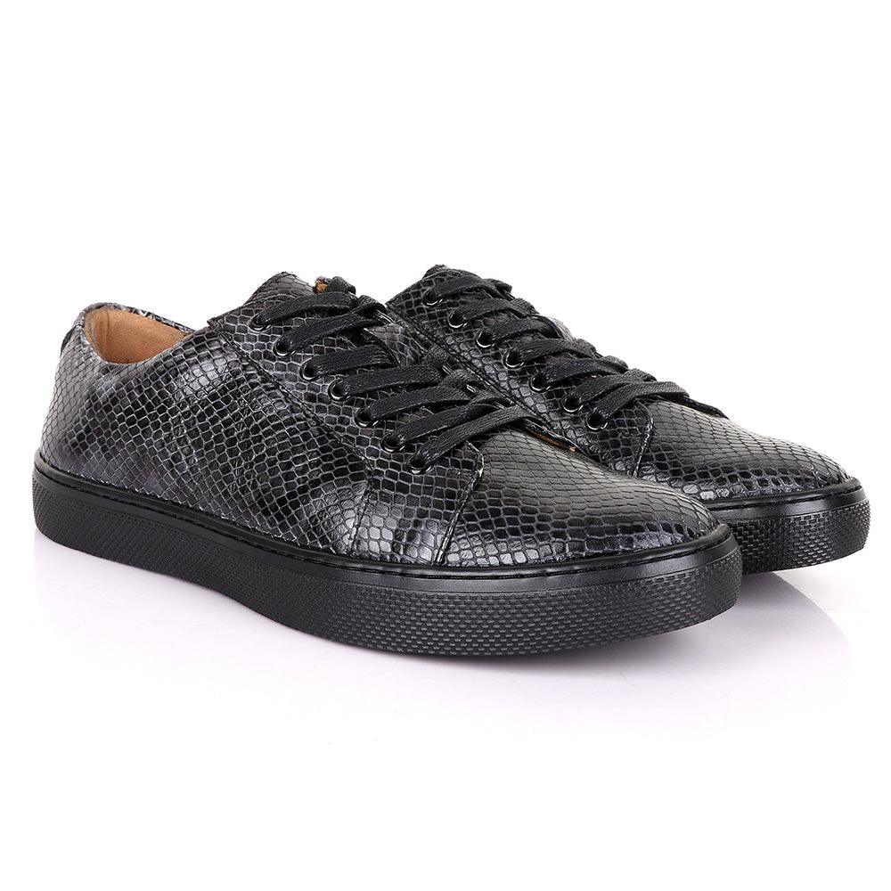 Terry Taylors Exotic Oxford Grey Leather Shoe - Obeezi.com