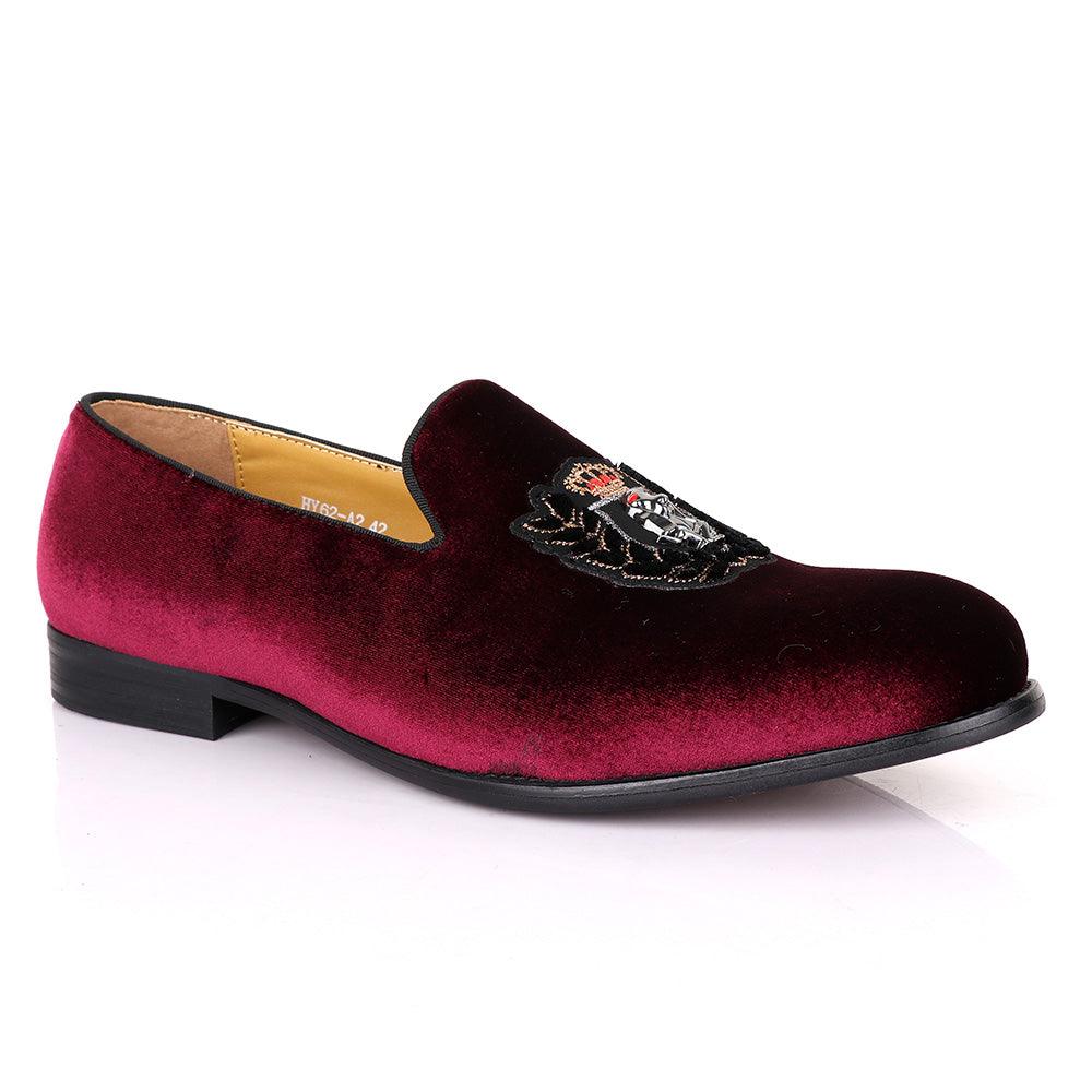 Terry Taylors Exotic Suede Crown Red Shoe - Obeezi.com