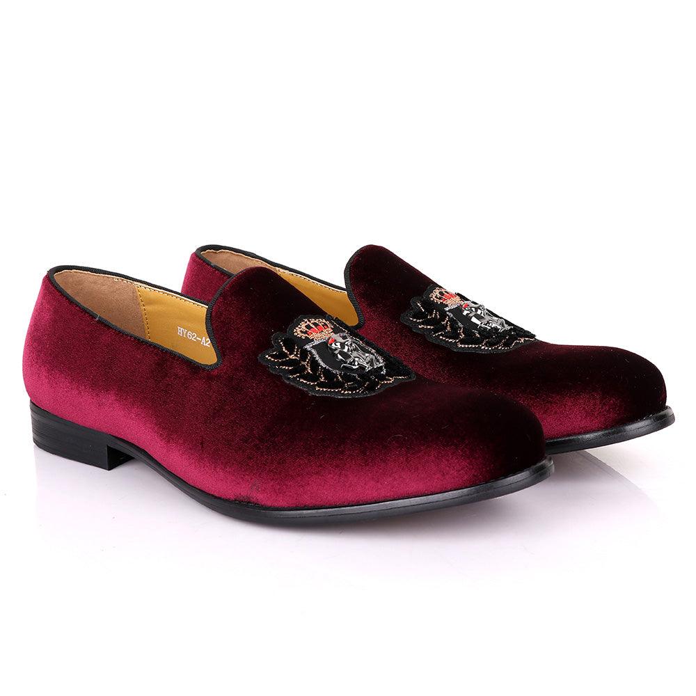Terry Taylors Exotic Suede Crown Red Shoe - Obeezi.com
