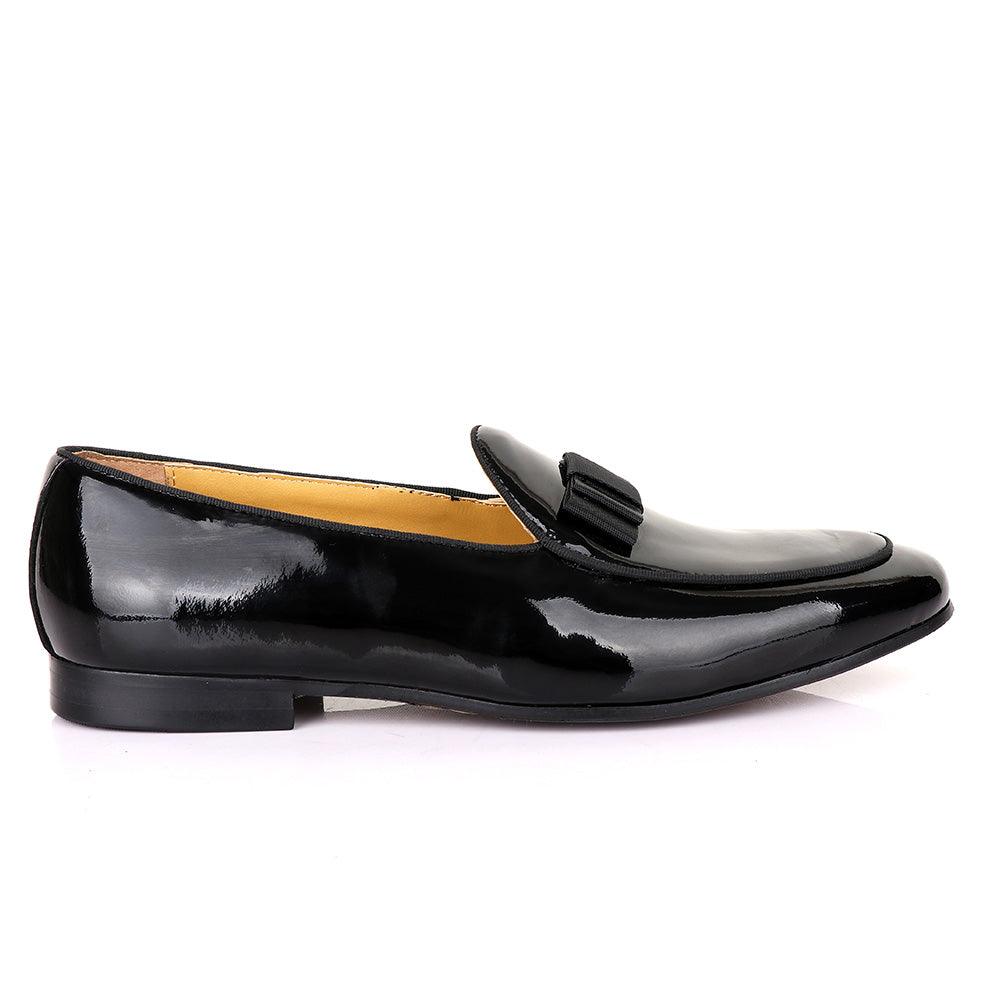 Terry Taylors Glossy Black Formal Leather Shoe - Obeezi.com