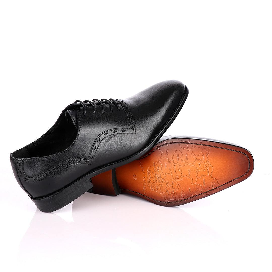 Terry Taylors Oxford Black Lace up Shoe - Obeezi.com
