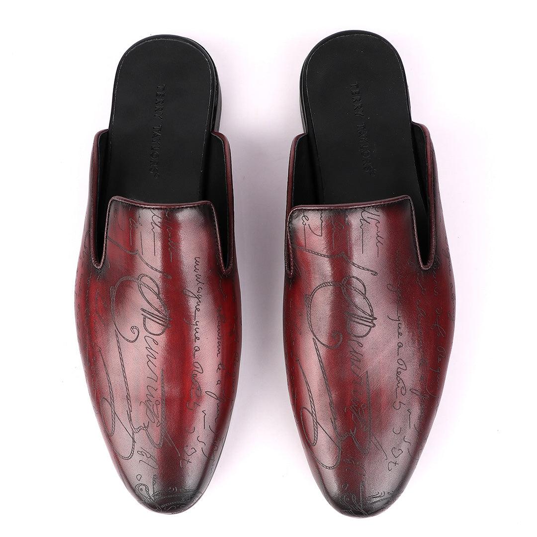 Terry Taylors Signature Crest Wine Half Shoe. - Obeezi.com