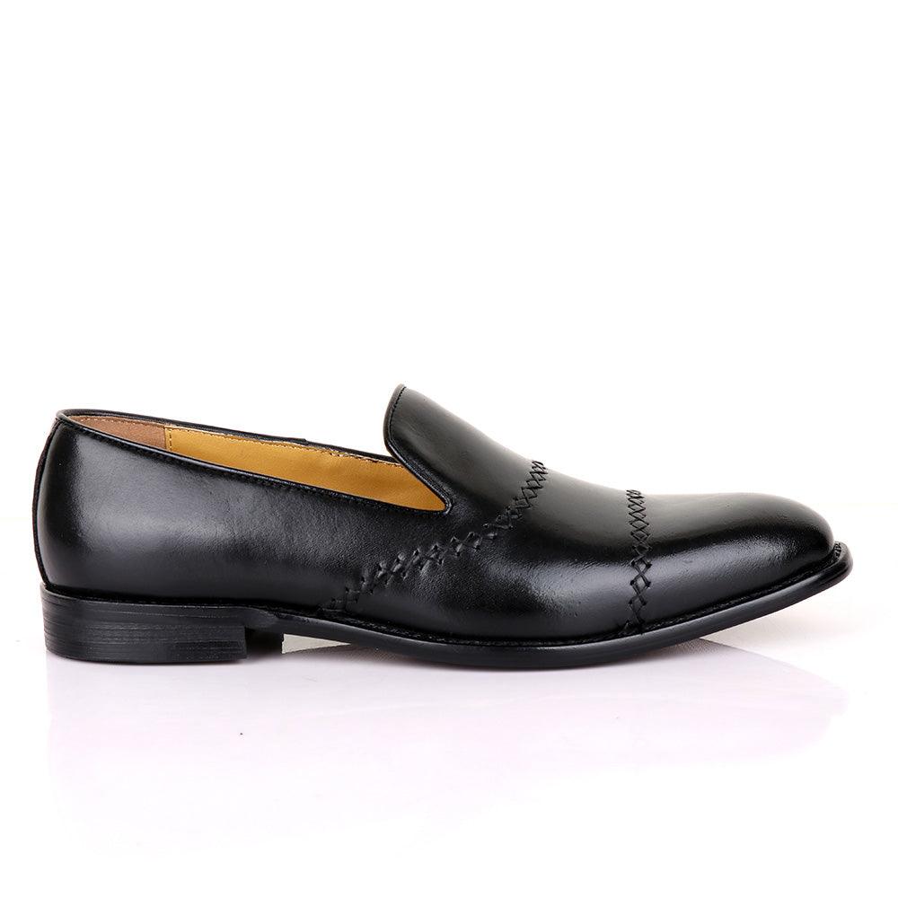 Terry Taylors Treading Black Leather Shoe - Obeezi.com