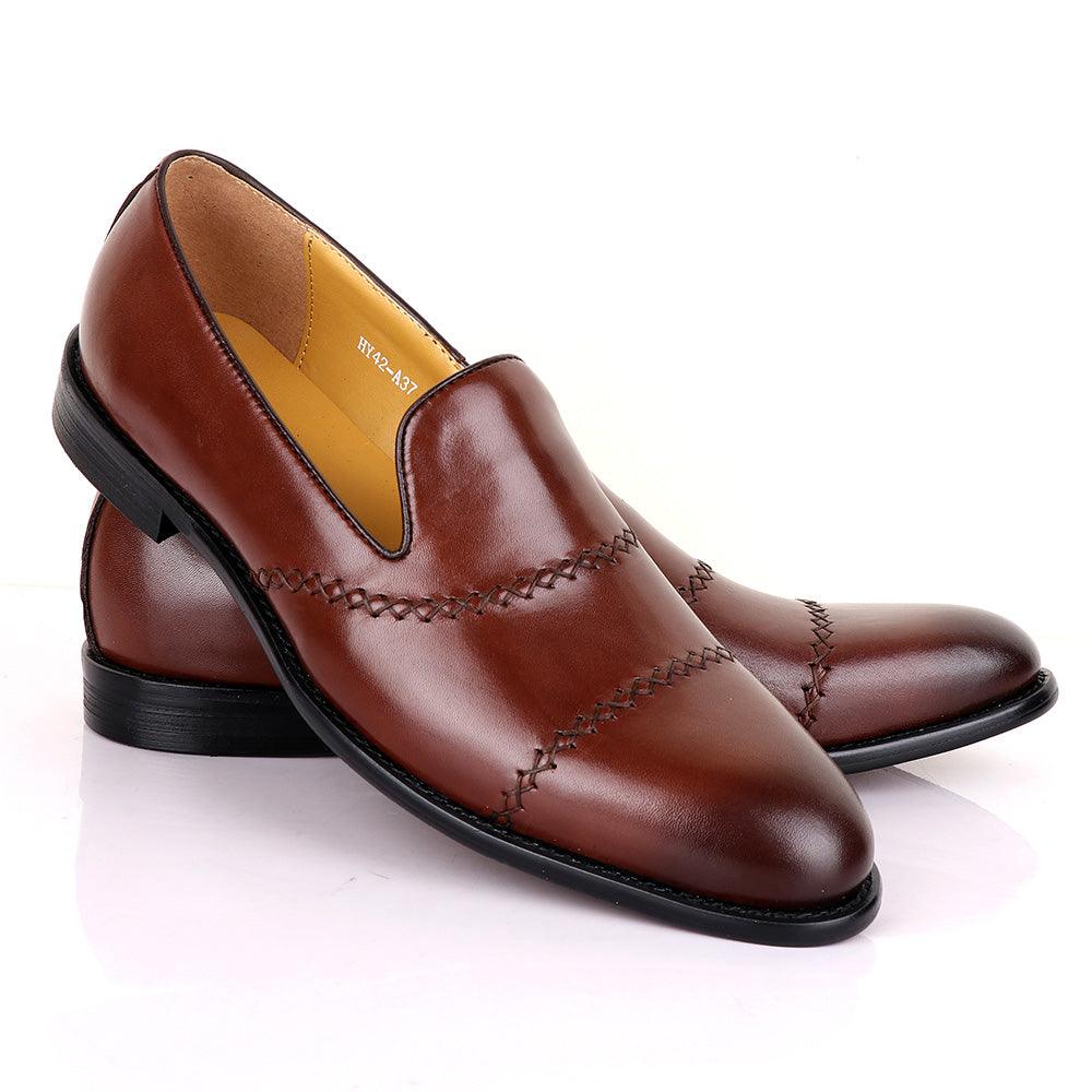 Terry Taylors Treading Brown Leather Shoe - Obeezi.com