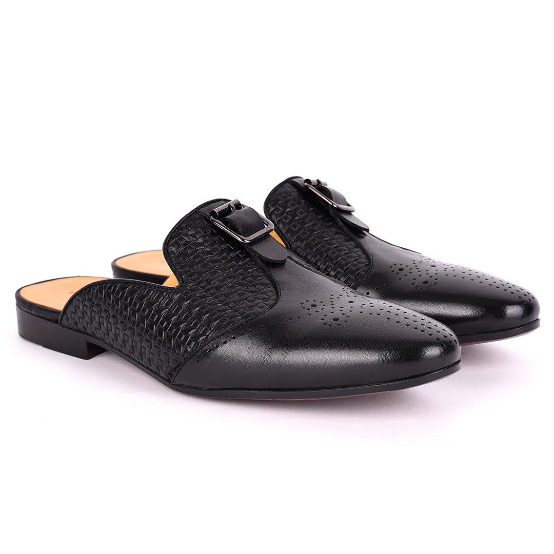 Terry Taylors Upper Woven With Front Dotted Leather Designed Half Shoe - Obeezi.com