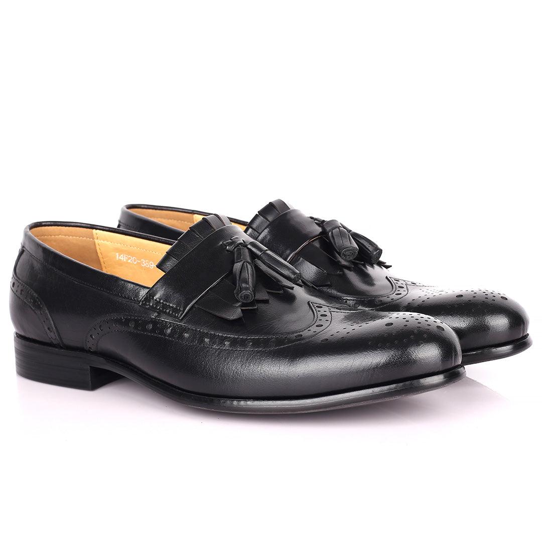 Tford Formal Comfort Black Men's Fringe Shoes - Obeezi.com