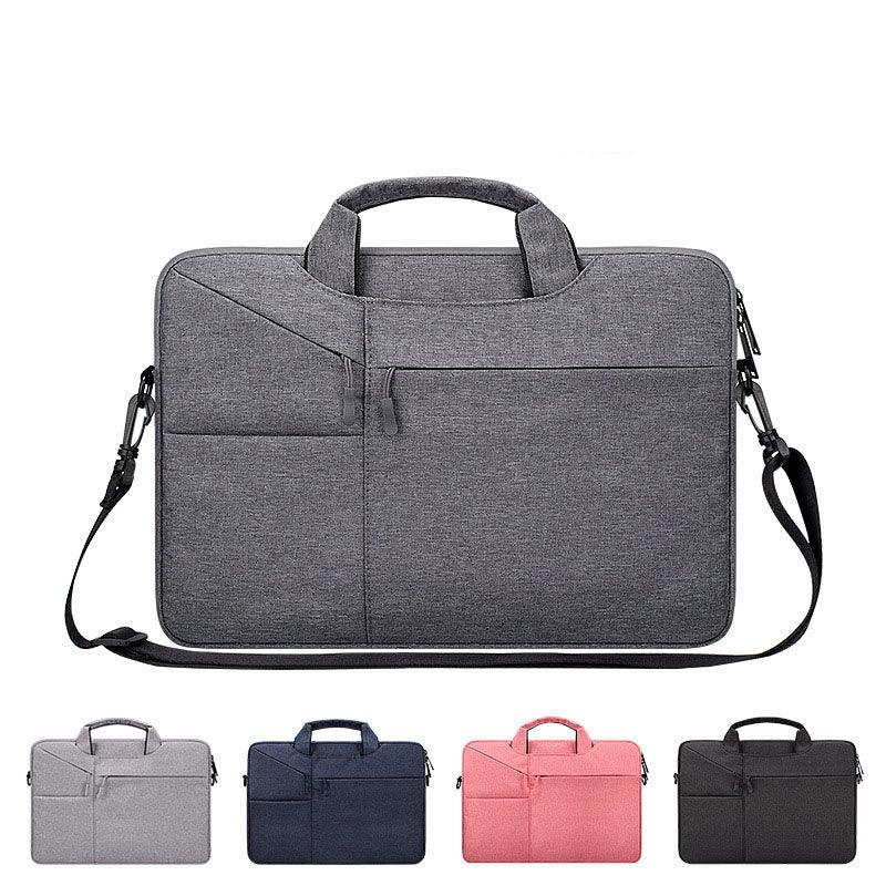 The Latest Casual Business Inner Padded Laptop Bag-Grey - Obeezi.com