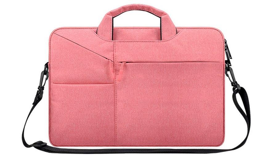 The Latest Casual Business Inner Padded Laptop Bag-Pink - Obeezi.com