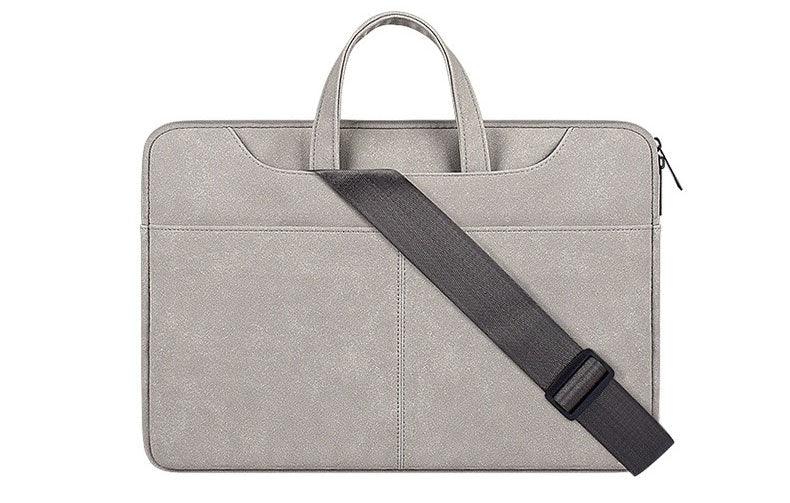 The Latest Sleek And Stylish Padded Inner Designed Shoulder Strap Laptop Bag-Beige - Obeezi.com