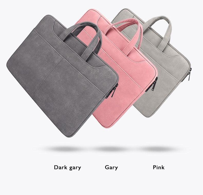 The Latest Sleek And Stylish Padded Inner Designed Shoulder Strap Laptop Bag-Beige - Obeezi.com