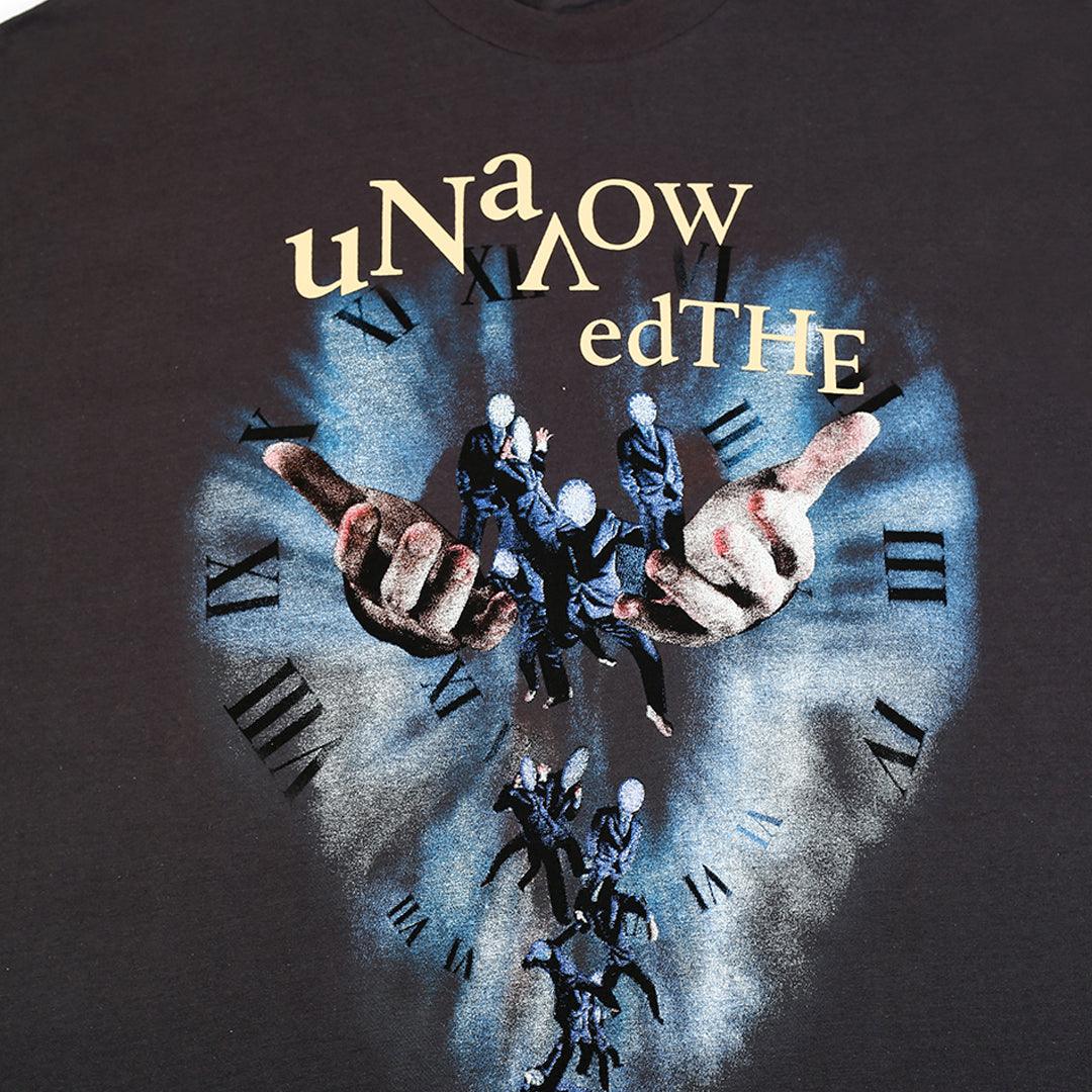 The Unavowed Men's On The Move Over Size T-Shirt- Grey - Obeezi.com