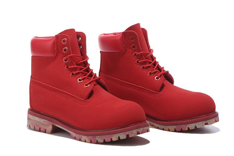 Timberland Icon 6 inch Premium With Camo Outsole Red Waterproof Boots - Obeezi.com