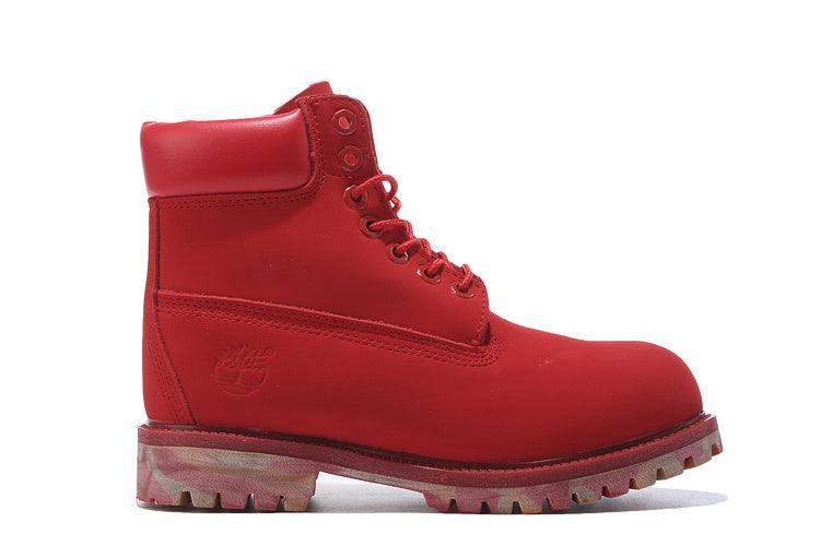 Timberland Icon 6 inch Premium With Camo Outsole Red Waterproof Boots - Obeezi.com