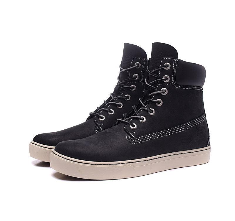 Timberland Icon Nubuck with Rubber Sole Black Waterproof Boots - Obeezi.com
