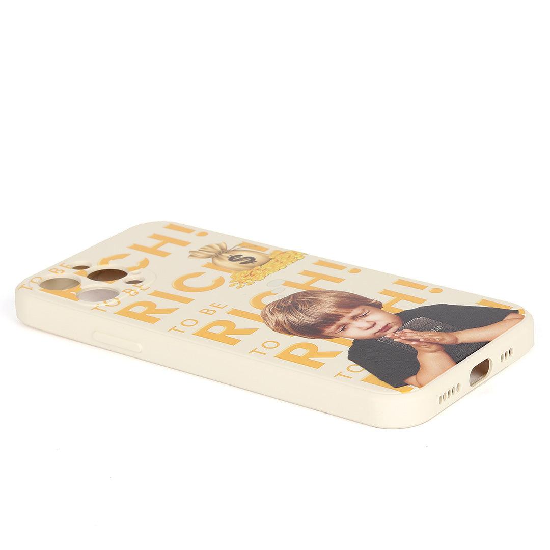 To Be Rich Designed iPhone Case- Cream - Obeezi.com