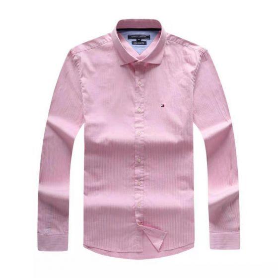 Tom Classic Stripe Pink Long-sleeved Shirt - Obeezi.com