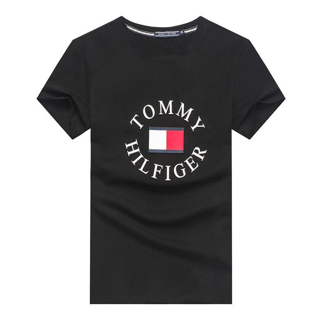 Tom Front Bold Logo Essential Organic Cotton-Black - Obeezi.com