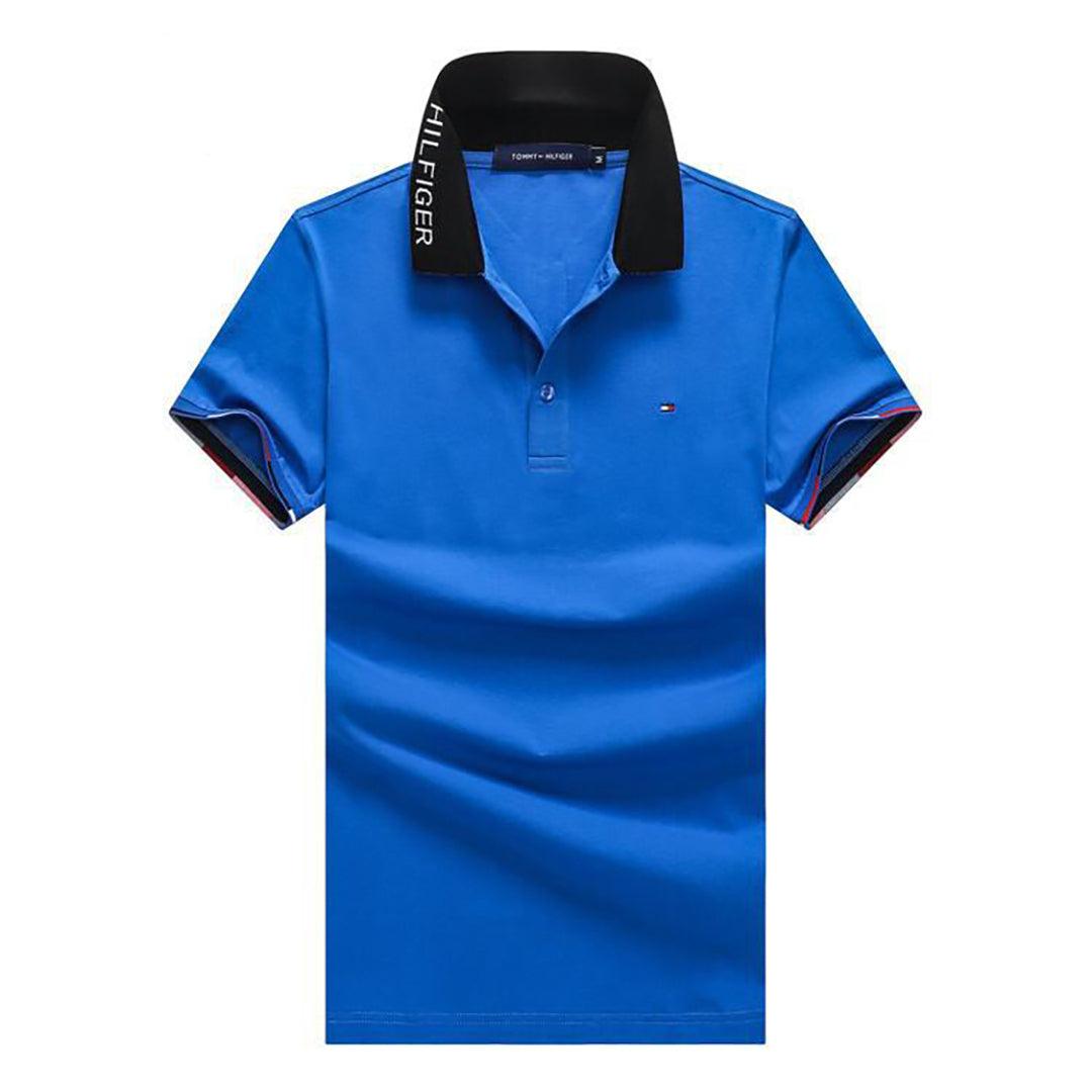 Tom Regular Fit Dip Polo Shirt-Blue - Obeezi.com