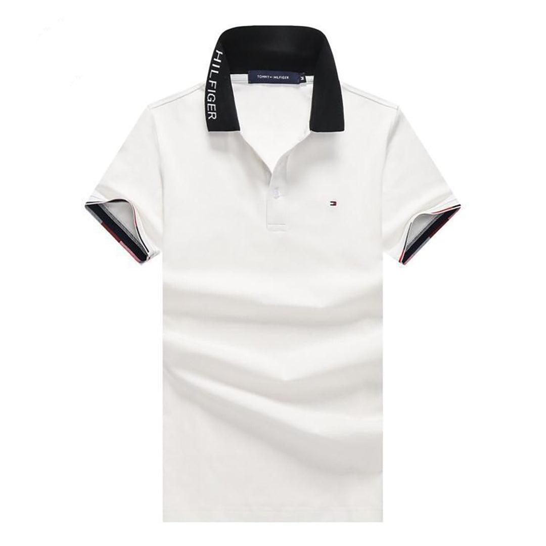 Tom Regular Fit Dip Polo Shirt-White - Obeezi.com