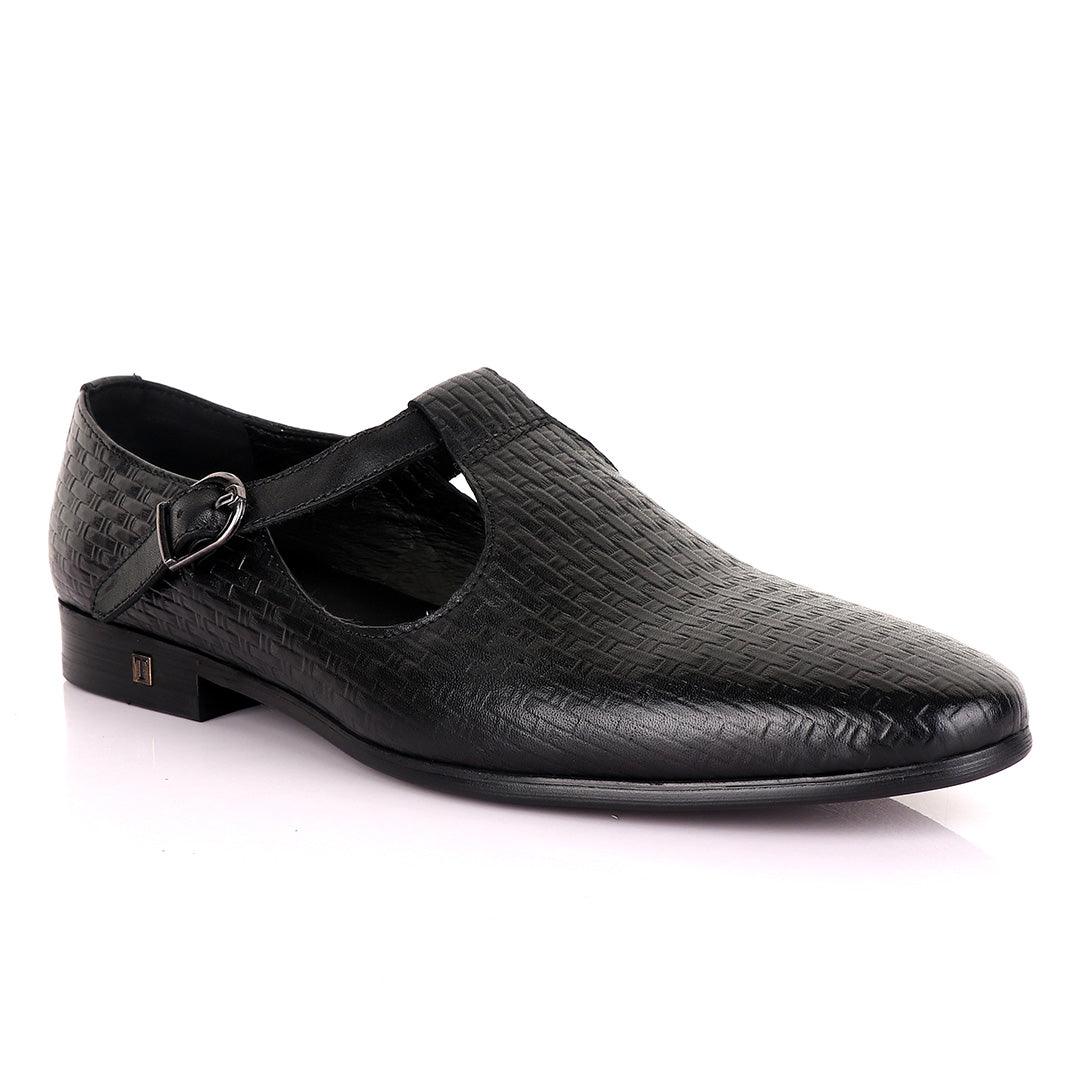 Tomford Exotic Craft Black Cover Leather Shoe - Obeezi.com