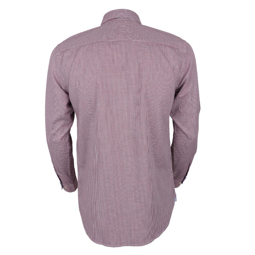 Tommy Hilfiger Checkered Custom Long sleeve Shirt-Red - Obeezi.com