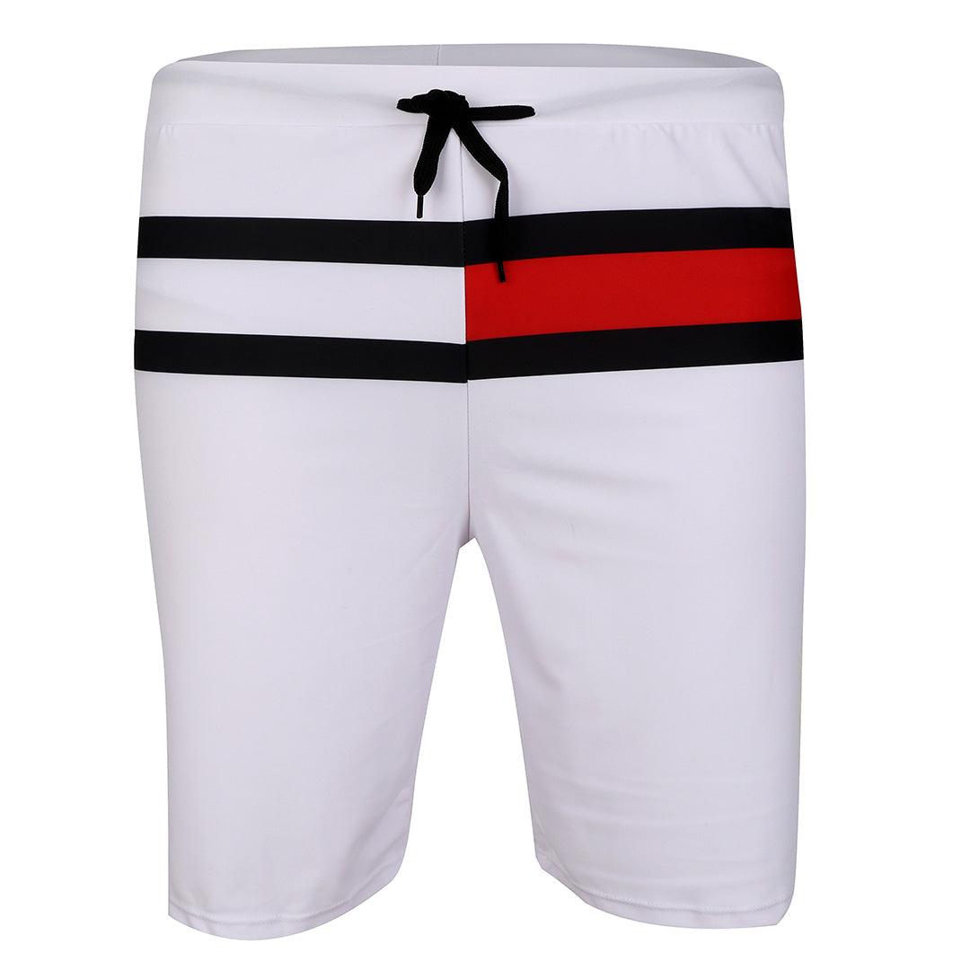 Tommy Hilfiger Front Block Design Shorts-White - Obeezi.com