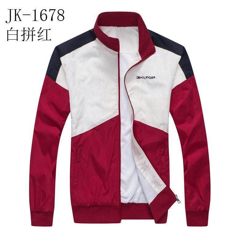 Tommy Hilfiger Front Design White And Red Tracksuit - Obeezi.com