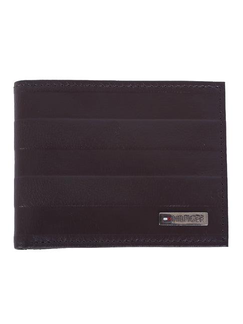 Tommy Hilfiger Men's Leather Hove Billfold Wallet -Coffee Brown - Obeezi.com