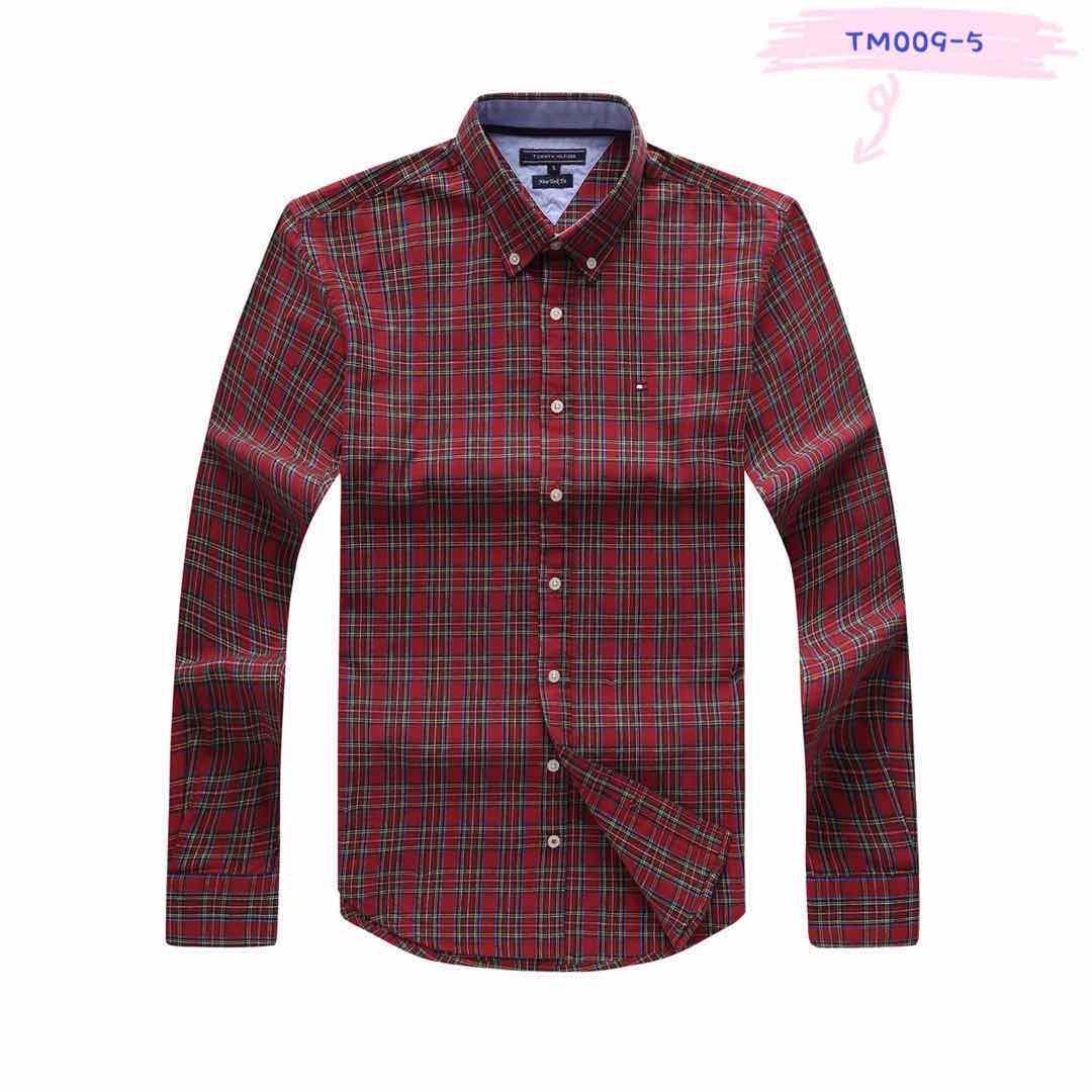 Tommy Hilfiger New York Fit Cotton Formal Shirt- Red - Obeezi.com