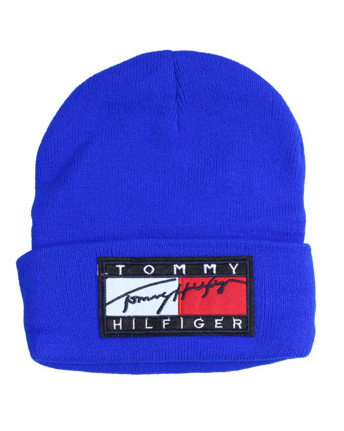 Tommy Hilfiger Sport Knit Cuffed Beanie Blue - Obeezi.com