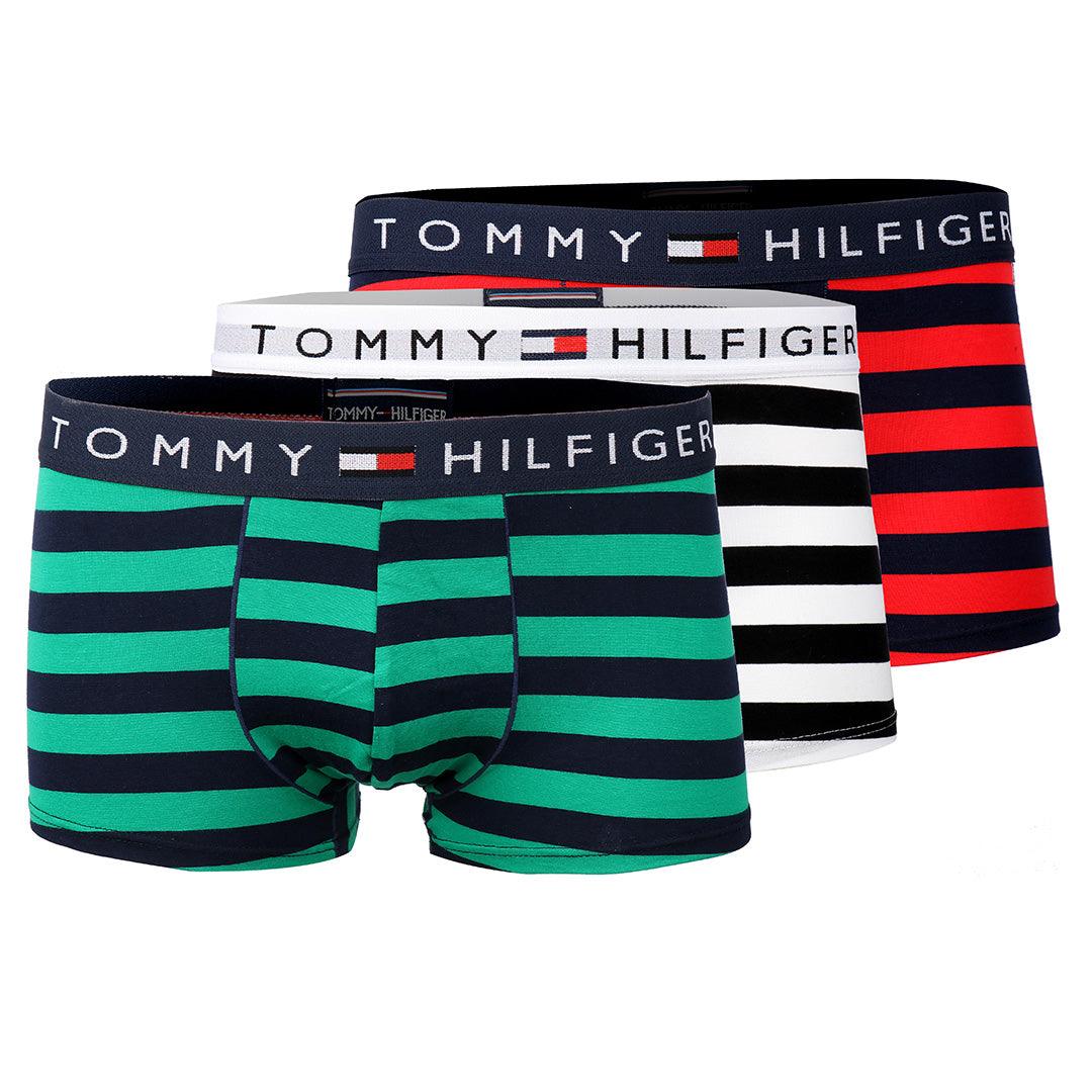 Tommy Hilfiger Striped Pure Cotton Men's Comfortable Boxers - Obeezi.com