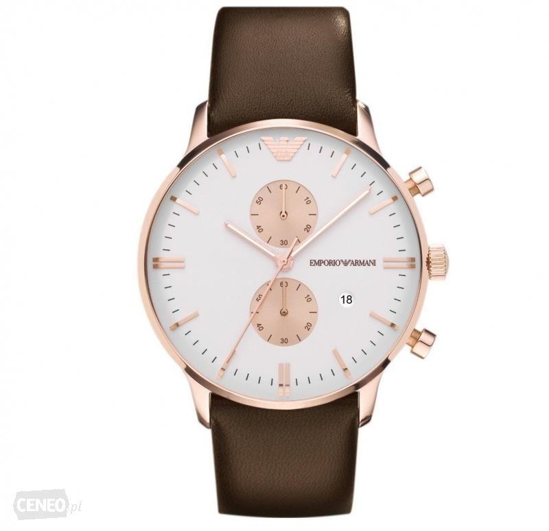 Two Tone Brown Leather Strap Watch - Obeezi.com