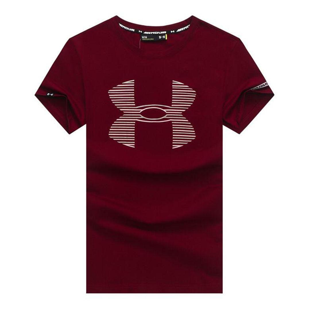 UA Branded Cotton Fit Red T-shirt - Obeezi.com