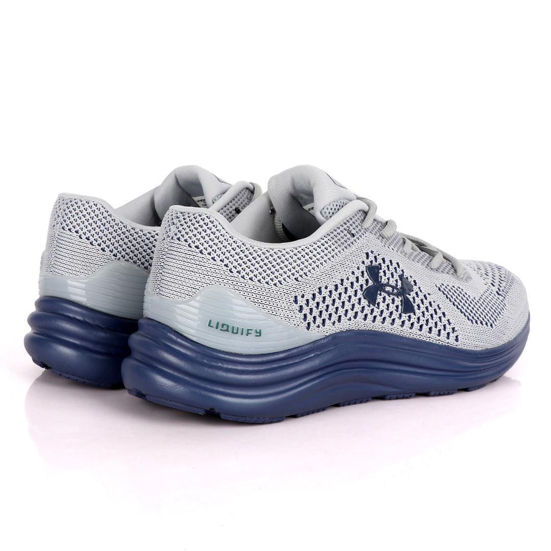 UA Charged Spark Light Grey/ Lake Blue Sneakers - Obeezi.com