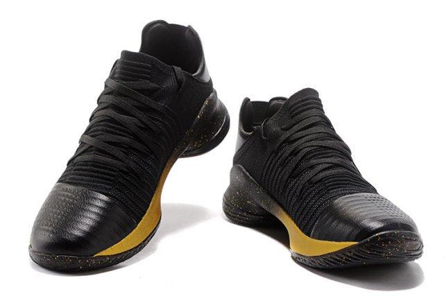 Under Armour Curry 4 Low Black Gold 2017 NBA Finals Mens Basketball Sneakers - Obeezi.com