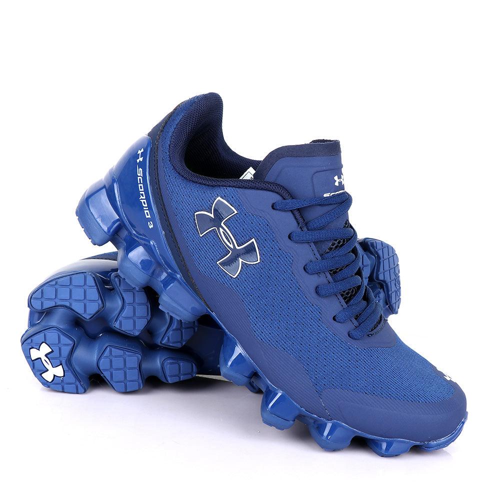 Under Armour Scorpio 3 Navy Blue With White Crest Sneaker - Obeezi.com