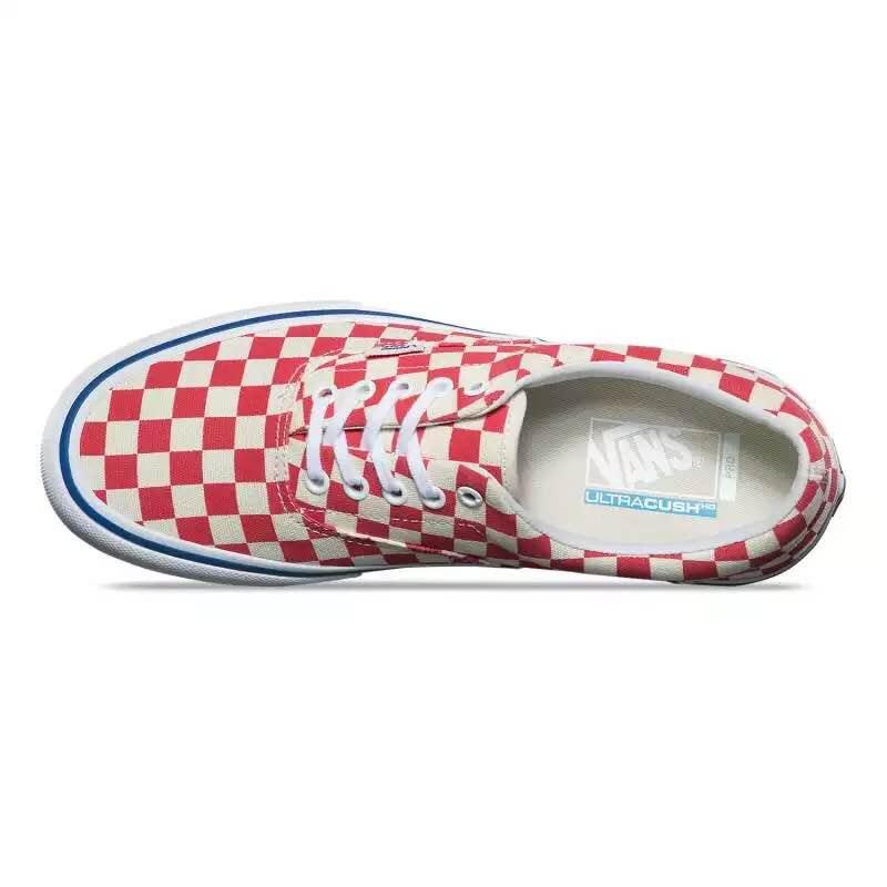 Vans Checkerboard Lite Men's Red and White Sneaker - Obeezi.com