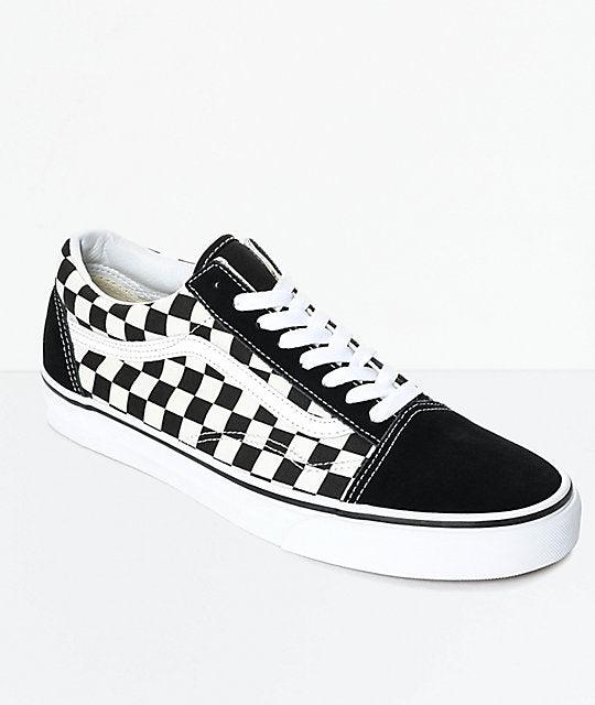 Vans Checkerboard Lite Men's Sneaker Black and White - Obeezi.com