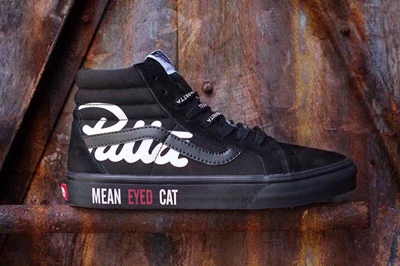 Vans Sk8 Mean Eyed Cat Black/white Sneakers - Obeezi.com