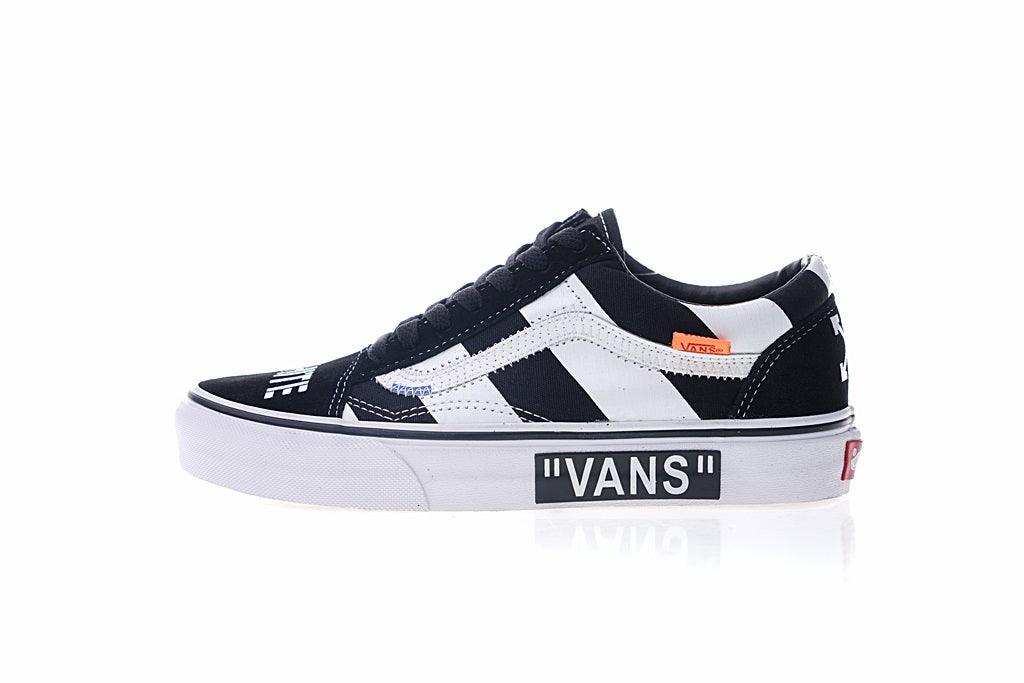 Vans Skool Virgil Abloh Zebra black/White Sneaker - Obeezi.com