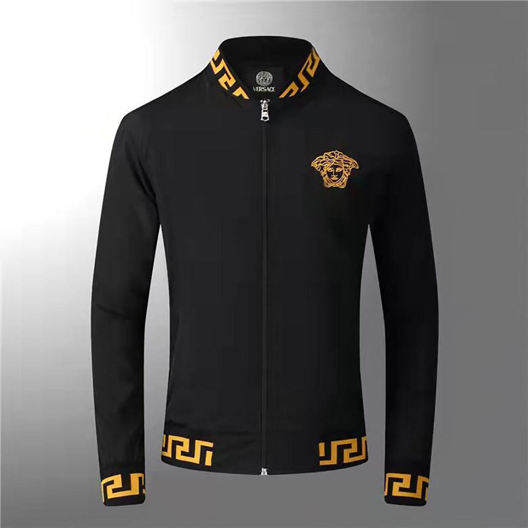 Vers Custom Fit Lightweight Zip Up Men's Jacket - Black - Obeezi.com